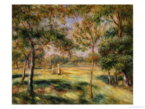 The Glade, 1895 - Pierre-Auguste Renoir painting on canvas